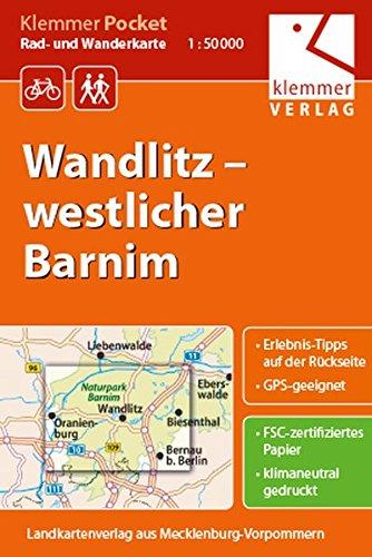 Klemmer Pocket Rad- und Wanderkarte Wandlitz - westlicher Barnim: GPS geeignet, Erlebnis-Tipps auf der Rückseite, 1:50000