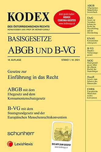 KODEX Basisgesetze ABGB und B-VG 2021/22 - inkl. App