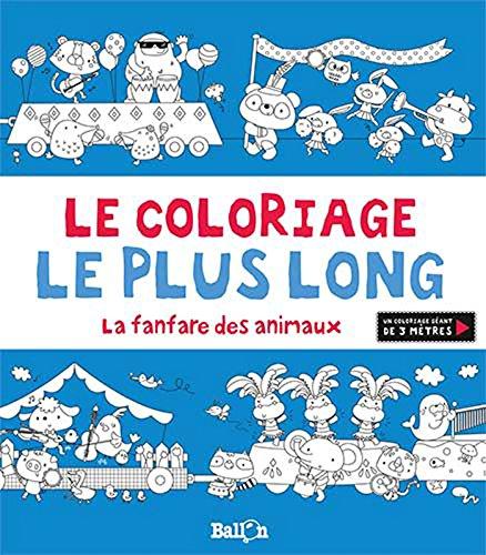 Le coloriage le plus long : La fanfare des animaux