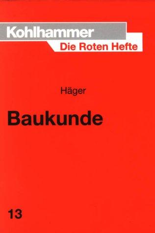 Die Roten Hefte, Bd.13, Baukunde