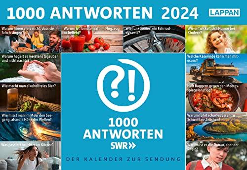 1000 Antworten – Tageskalender 2024: Tischkalender zum Aufstellen | Hätten Sie's gewusst? Jeden Tag ein bisschen schlauer!