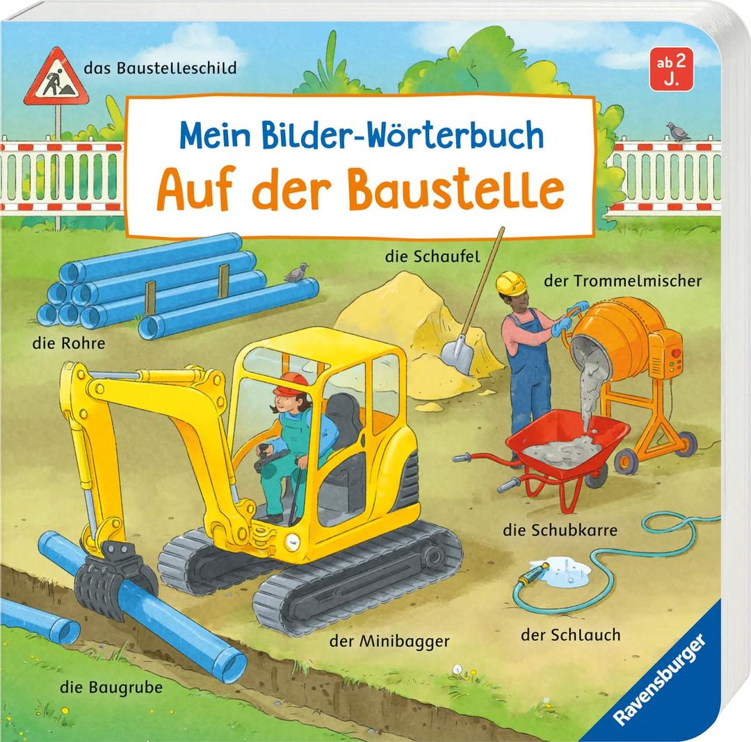 Mein Bilder-Wörterbuch: Auf der Baustelle