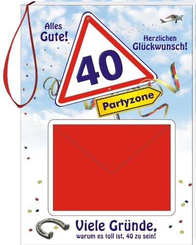 Geburtstags-Geld-Büchlein zum 40: Alles Gute! Herzlichen Glückwunsch