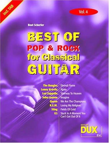 Best of Pop & Rock for Classical Guitar 4. Gitarre, Tabulatur