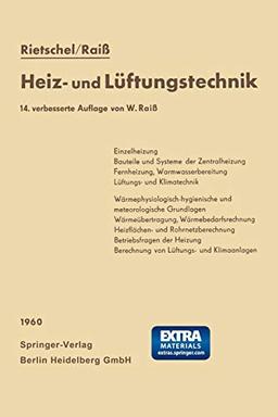 H. Rietschels Lehrbuch der Heiz- und Lüftungstechnik: Mit online files/update