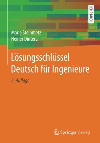 Lösungsschlüssel Deutsch für Ingenieure