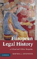 European Legal History: A Cultural and Political Perspective