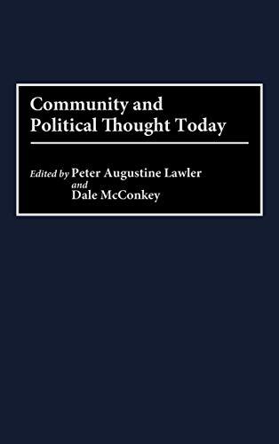 Community and Political Thought Today