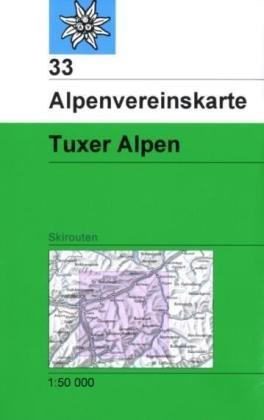 Tuxer Alpen: Skirouten - Topographische Karten 1:50.000