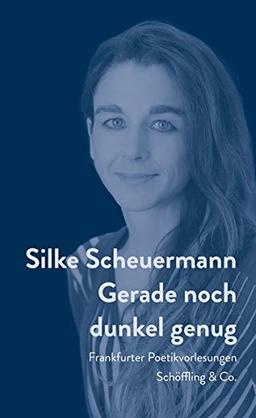 Gerade noch dunkel genug: Frankfurter Poetikvorlesungen