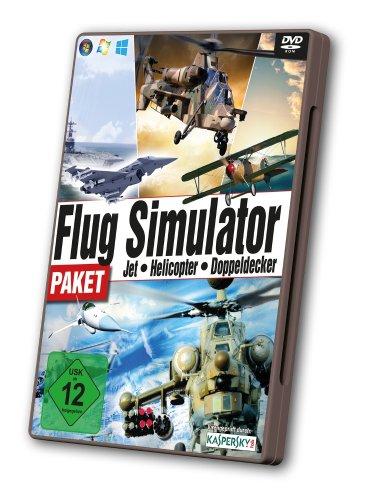 Flug Simulator Paket: Jet & Helicopter & Doppeldecker