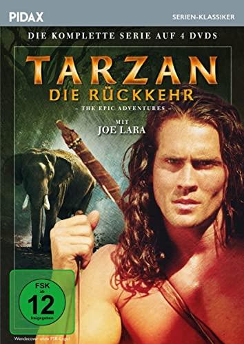 Tarzan - Die Rückkehr (The Epic Adventures) / Die komplette 21-teilige Abenteuerserie mit Joe Lara (Pidax Serien-Klassiker) [4 DVDs]