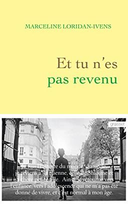 Et tu n'es pas revenu