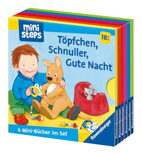 ministeps: Mein erster Bücher-Würfel: Töpfchen, Schnuller, Gute Nacht (Bücher-Set) (ministeps Bücher)