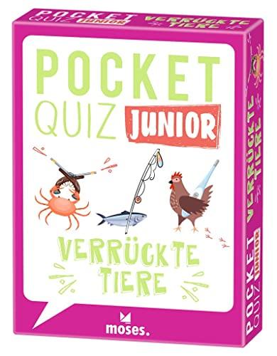 moses. Pocket Quiz Junior - Verrückte Tiere, Das Kinderquiz mit 100 Fragen und Fakten rund um erstaunliche Tiere mit besonderen Fähigkeiten, Für Kinder ab 8 Jahren