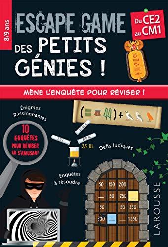 Escape game des petits génies ! : du CE2 au CM1, 8-9 ans