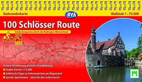 Kompakt-Spiralo BVA 100 Schlösser Route Radwanderkarte 1:75.000 mit Begleitheft, wetter- und reißfest, GPS-Tracks Download: Entdeckungsreise durch die Radregion Münsterland