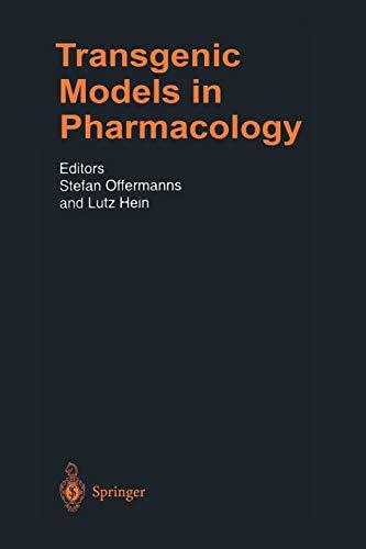 Transgenic Models in Pharmacology (Handbook of Experimental Pharmacology, 159, Band 159)