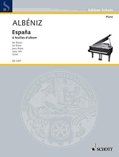 España: Six feuilles d'Album. op. 165. Klavier. (Edition Schott)