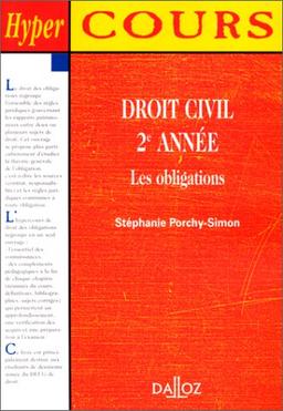 Droit civil 2ème année. Les obligations (Cours)