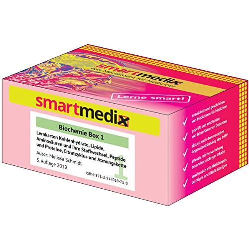 SmartMedix Lernkarten Biochemie Box 1: Kohlenhydrate, Lipide, Aminosäuren und ihre Stoffwechsel, Peptide und Proteine, Citratzyklus und Atmungskette