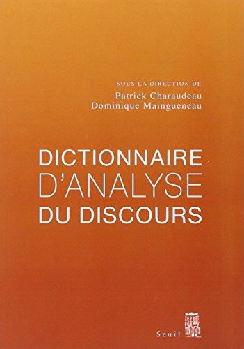 Dictionnaire d'analyse du discours