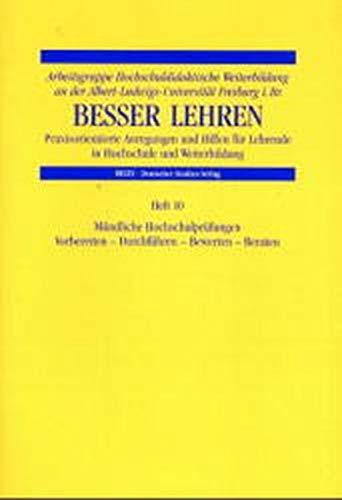 Vorbereitung und Durchführung mündlicher Hochschulprüfungen