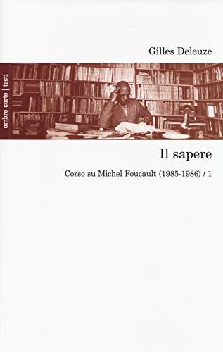 Il sapere. Corso su Michel Foucault (1985-1986) (Testi)