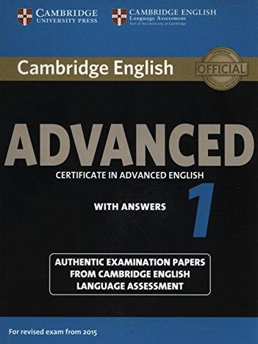 Cambridge English Advanced 1 for Revised Exam from 2015 Student's Book with Answers (Cae Practice Tests)