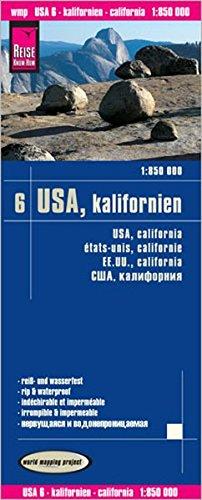 Reise Know-How Landkarte USA 06, Kalifornien (1:850.000): world mapping project