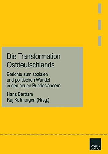 Die Transformation Ostdeutschlands: Berichte zum Sozialen und Politischen Wandel in den neuen Bundesländern (German Edition)