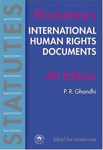 Blackstone's International Human Rights Documents (Blackstone's Statutes)