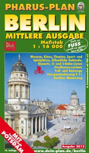 Pharus-Plan Stadtplan Berlin - Mittlere Ausgabe: Mit Innenstadt Potsdam, 1:16000