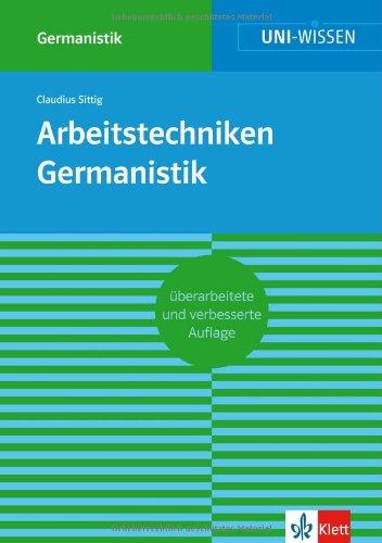 Arbeitstechniken Germanistik