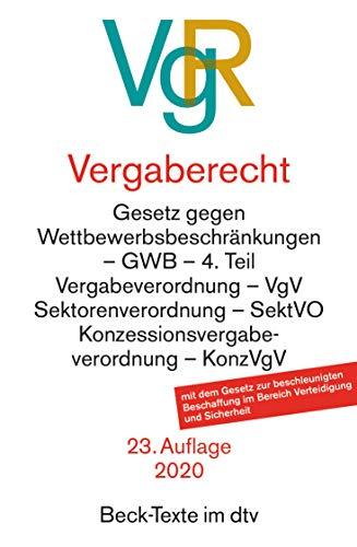 Vergaberecht (Beck-Texte im dtv)