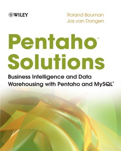 Pentaho Solutions: Business Intelligence and Data Warehousing with Pentaho and MySQL