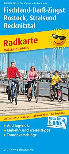 Fischland-Darß-Zingst, Rostock, Stralsund, Recknitztal: Radkarte mit Ausflugszielen, Einkehr- & Freizeittipps, wetterfest, reissfest, abwischbar, GPS-genau. 1:100000 (Radkarte / RK)