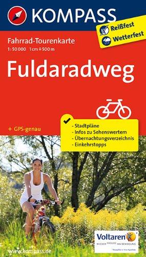 Fuldaradweg: Fahrrad-Tourenkarte. GPS-genau. 1:50000.