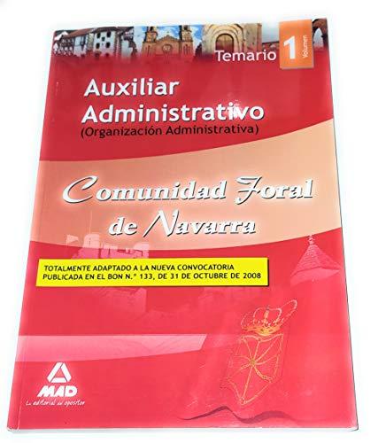 Organización administrativa (Auxiliar Administrativo, Comunidad Foral de Navarra y sus órganos autónomos. Organización administrativa e informática)