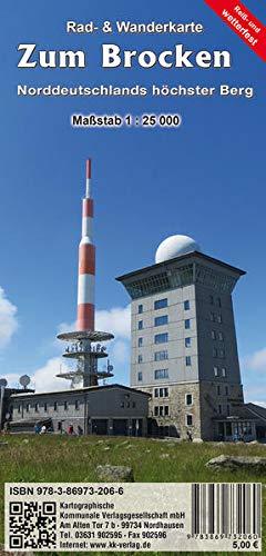 Zum Brocken: Rad- und Wanderkarte (reiß- und wetterfest)