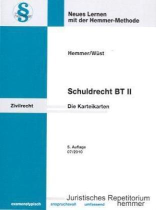 Schuldrecht BT 2. 106 Karteikarten: Schenkung, Miete, Leasing, Dienstvertrag, Bürgschaft, GoA u.a