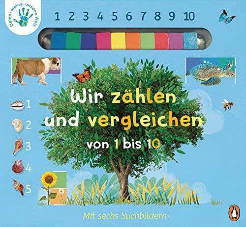 Deine-meine-unsere Welt - Wir zählen und vergleichen von 1 bis 10: Pappbilderbuch mit Abakus-Steinen ab 3 Jahren (Die Deine-meine-unsere-Welt-Reihe, Band 4)