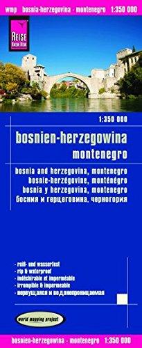 Reise Know-How Landkarte Bosnien-Herzegowina, Montenegro (1:350.000): world mapping project