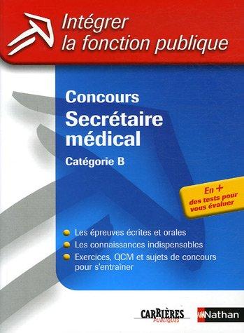 Concours secrétaire médical, catégorie B