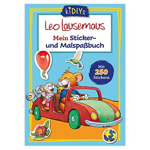 Leo Lausemaus Mein Sticker- und Malspaßbuch mit 250 Stickern: Kreativer Mal- und Stickerspaß für Kinder ab 3 Jahren (kiDIYs)