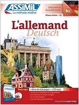 L'allemand, B2 : débutants & faux débutants. Deutsch, B2 : pack MP3