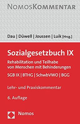 Sozialgesetzbuch IX: Rehabilitation und Teilhabe von Menschen mit Behinderungen. SGB IX | BTHG | SchwbVWO | BGG