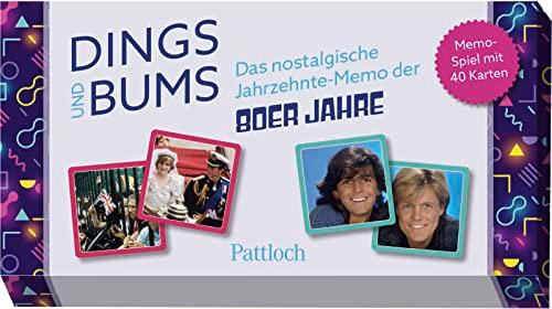 Dings und Bums: Das nostalgische Jahrzehnte-Memo der 80er-Jahre | Memo-Spiel mit 40 Karten in einer hochwertigen Box (Nostalgie-Memospiel)