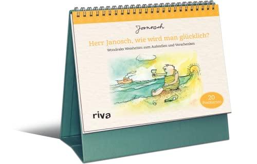 Herr Janosch, wie wird man glücklich?: Wondraks Weisheiten zum Aufstellen und Verschenken – 20 Postkarten. Das beste Geschenk für Geburtstag, Weihnachten, Ostern und zwischendurch