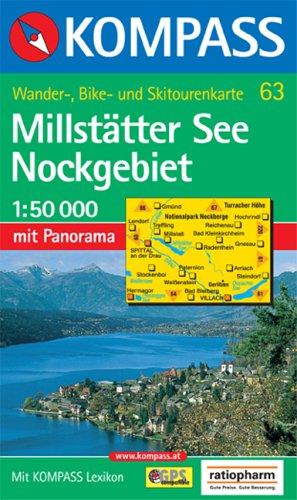 Millstätter See, Nockgebiet: Wander-, Bike- und Skitourenkarte. Mit Panorama. GPS-genau. 1:50.000